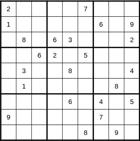 Sudoku Beispiel 4 Schwer